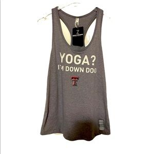 Texas Tech “Yoga? I’m down dog” Racerback Tank Top